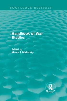 Manus |  Handbook of War Studies | Buch |  Sack Fachmedien