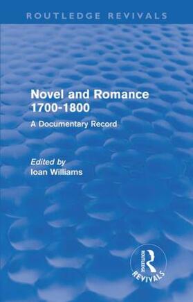 Williams |  Novel and Romance 1700-1800 (Routledge Revivals) | Buch |  Sack Fachmedien