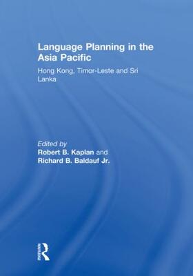 Kaplan / Baldauf |  Language Planning in the Asia Pacific | Buch |  Sack Fachmedien