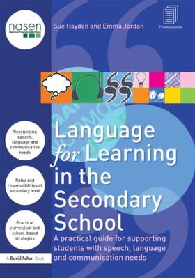 Jordan / Hayden |  Language for Learning in the Secondary School | Buch |  Sack Fachmedien