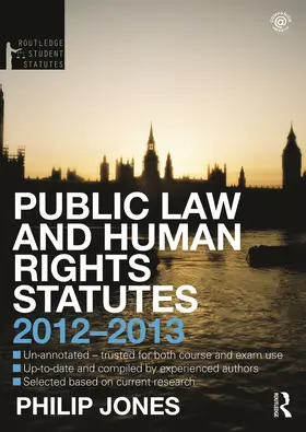 Jones |  Public Law and Human Rights Statutes | Buch |  Sack Fachmedien