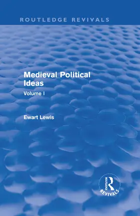 Lewis |  Medieval Political Ideas | Buch |  Sack Fachmedien