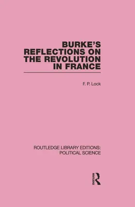 Lock |  Burke's Reflections on the Revolution in France  (Routledge Library Editions | Buch |  Sack Fachmedien