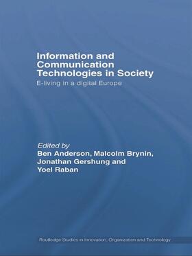 Anderson / Brynin / Raban |  Information and Communications Technologies in Society | Buch |  Sack Fachmedien