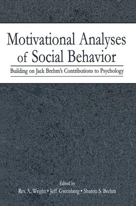 Wright / Greenberg / Brehm |  Motivational Analyses of Social Behavior | Buch |  Sack Fachmedien