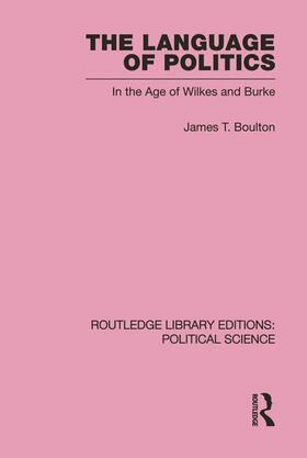 Boulton |  The Language of Politics Routledge Library Editions | Buch |  Sack Fachmedien