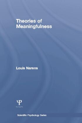 Narens |  Theories of Meaningfulness | Buch |  Sack Fachmedien