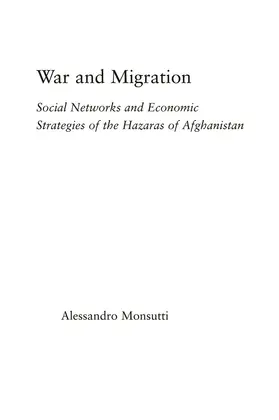 Monsutti |  War and Migration | Buch |  Sack Fachmedien