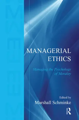 Schminke |  Managerial Ethics | Buch |  Sack Fachmedien