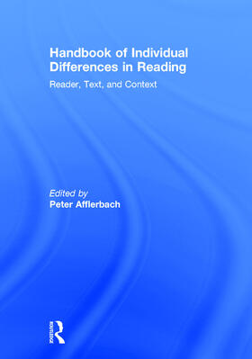 Afflerbach |  Handbook of Individual Differences in Reading | Buch |  Sack Fachmedien