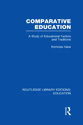 Hans |  Comparative Education | Buch |  Sack Fachmedien