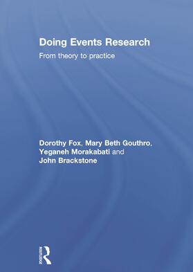 Fox / Gouthro / Morakabati |  Doing Events Research | Buch |  Sack Fachmedien