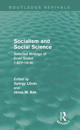 Litván / Bak |  Socialism and Social Science (Routledge Revivals) | Buch |  Sack Fachmedien