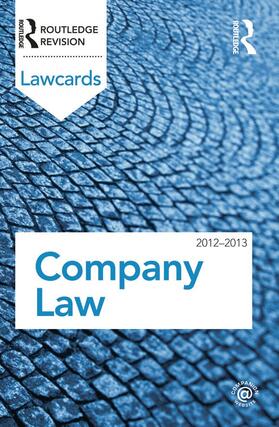 Routledge |  Company Lawcards 2012-2013 | Buch |  Sack Fachmedien