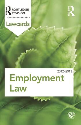 Routledge |  Employment Lawcards 2012-2013 | Buch |  Sack Fachmedien