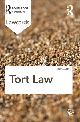 Routledge |  Tort Lawcards 2012-2013 | Buch |  Sack Fachmedien