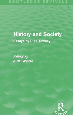 Tawney / Winter |  History and Society | Buch |  Sack Fachmedien