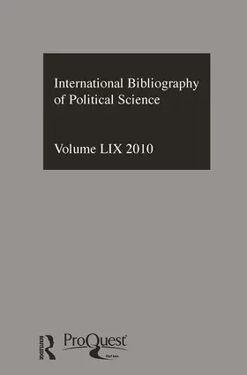  IBSS: Political Science: 2010 Vol.59 | Buch |  Sack Fachmedien