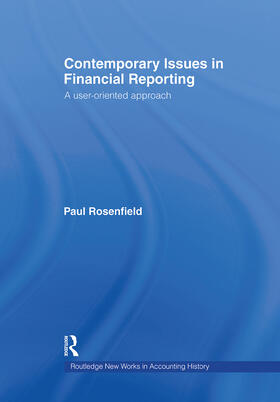 Rosenfield |  Contemporary Issues in Financial Reporting | Buch |  Sack Fachmedien