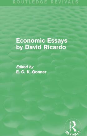 Gonner |  Economic Essays by David Ricardo | Buch |  Sack Fachmedien