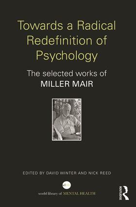 Mair / Winter / Reed |  Towards a Radical Redefinition of Psychology | Buch |  Sack Fachmedien