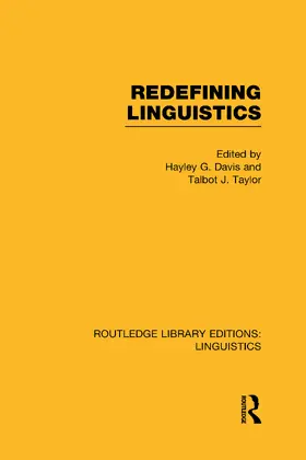 Davis / Taylor |  Redefining Linguistics | Buch |  Sack Fachmedien