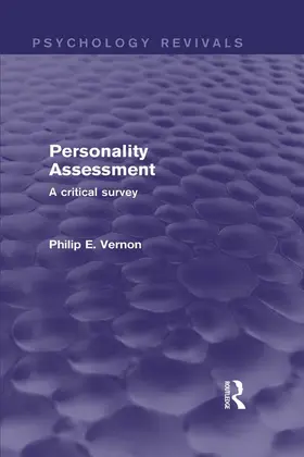 Vernon |  Personality Assessment | Buch |  Sack Fachmedien