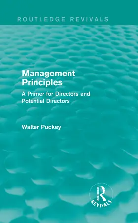 Puckey |  Management Principles | Buch |  Sack Fachmedien