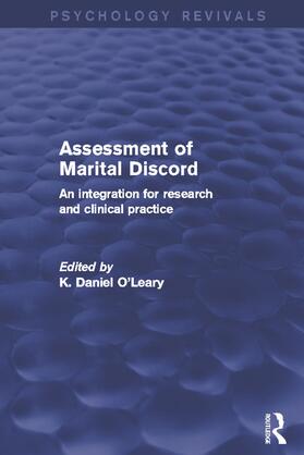 O'Leary |  Assessment of Marital Discord (Psychology Revivals) | Buch |  Sack Fachmedien