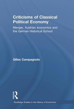 Campagnolo |  Criticisms of Classical Political Economy | Buch |  Sack Fachmedien