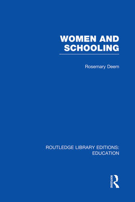 Deem |  Women & Schooling | Buch |  Sack Fachmedien