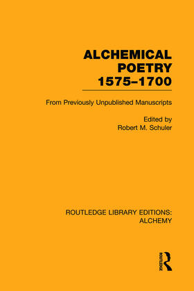 Schuler |  Alchemical Poetry, 1575-1700 | Buch |  Sack Fachmedien