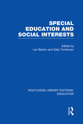 Barton / Tomlinson |  Special Education and Social Interests | Buch |  Sack Fachmedien