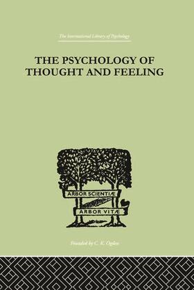 Platt |  The Psychology Of Thought And Feeling | Buch |  Sack Fachmedien