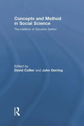 Collier / Gerring |  Concepts and Method in Social Science | Buch |  Sack Fachmedien