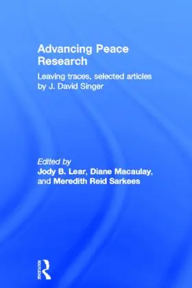 Singer / Lear / Macaulay |  Advancing Peace Research | Buch |  Sack Fachmedien