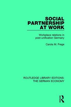 Frege |  Social Partnership at Work | Buch |  Sack Fachmedien