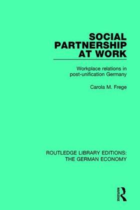 Frege |  Social Partnership at Work | Buch |  Sack Fachmedien