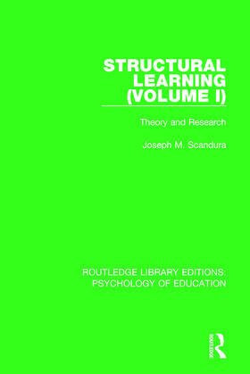 Scandura |  Structural Learning (Volume 1) | Buch |  Sack Fachmedien