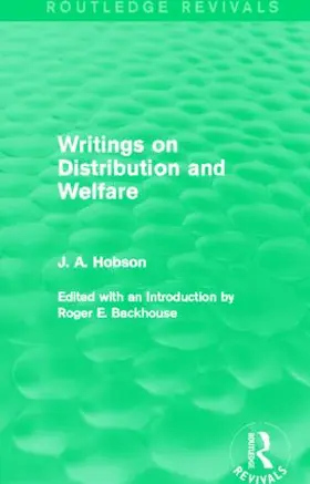 Hobson |  Writings on Distribution and Welfare (Routledge Revivals) | Buch |  Sack Fachmedien