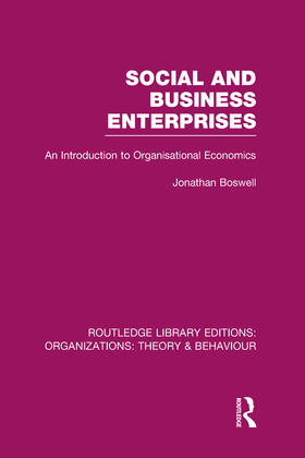 Boswell |  Social and Business Enterprises (RLE | Buch |  Sack Fachmedien