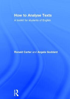 Carter / Goddard |  How to Analyse Texts | Buch |  Sack Fachmedien