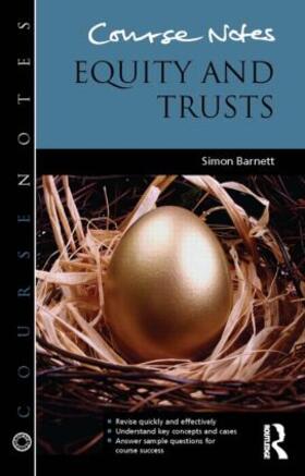 Barnett |  Course Notes: Equity and Trusts | Buch |  Sack Fachmedien