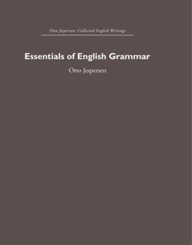 Jespersen |  Essentials of English Grammar | Buch |  Sack Fachmedien