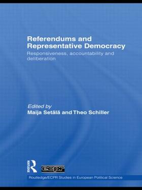 Setälä / Schiller |  Referendums and Representative Democracy | Buch |  Sack Fachmedien