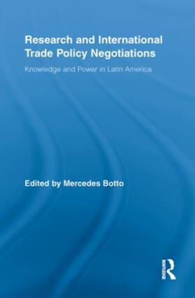 Botto |  Research and International Trade Policy Negotiations | Buch |  Sack Fachmedien