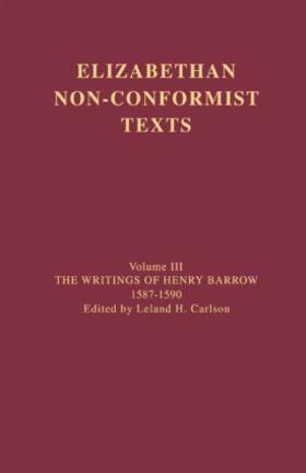 Barrow |  The Writings of Henry Barrow, 1587-1590 | Buch |  Sack Fachmedien