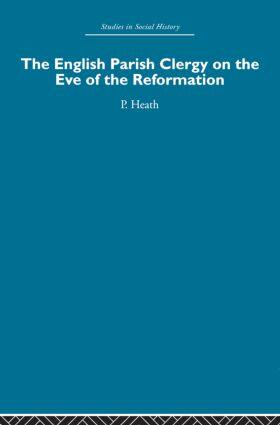 Heath |  The English Parish Clergy on the Eve of the Reformation | Buch |  Sack Fachmedien