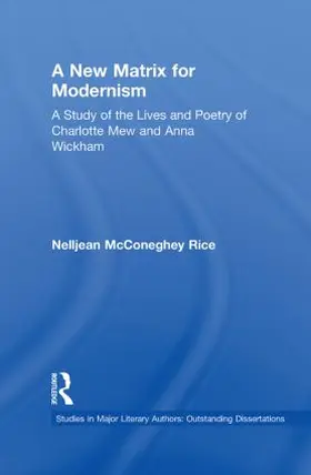 Rice |  A New Matrix for Modernism | Buch |  Sack Fachmedien