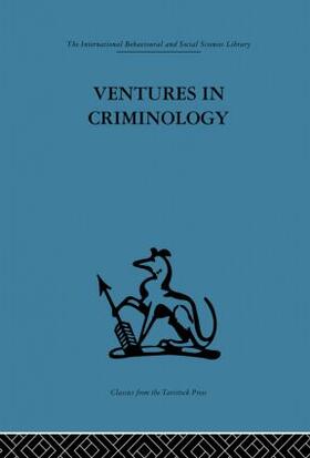Glueck |  Ventures in Criminology | Buch |  Sack Fachmedien